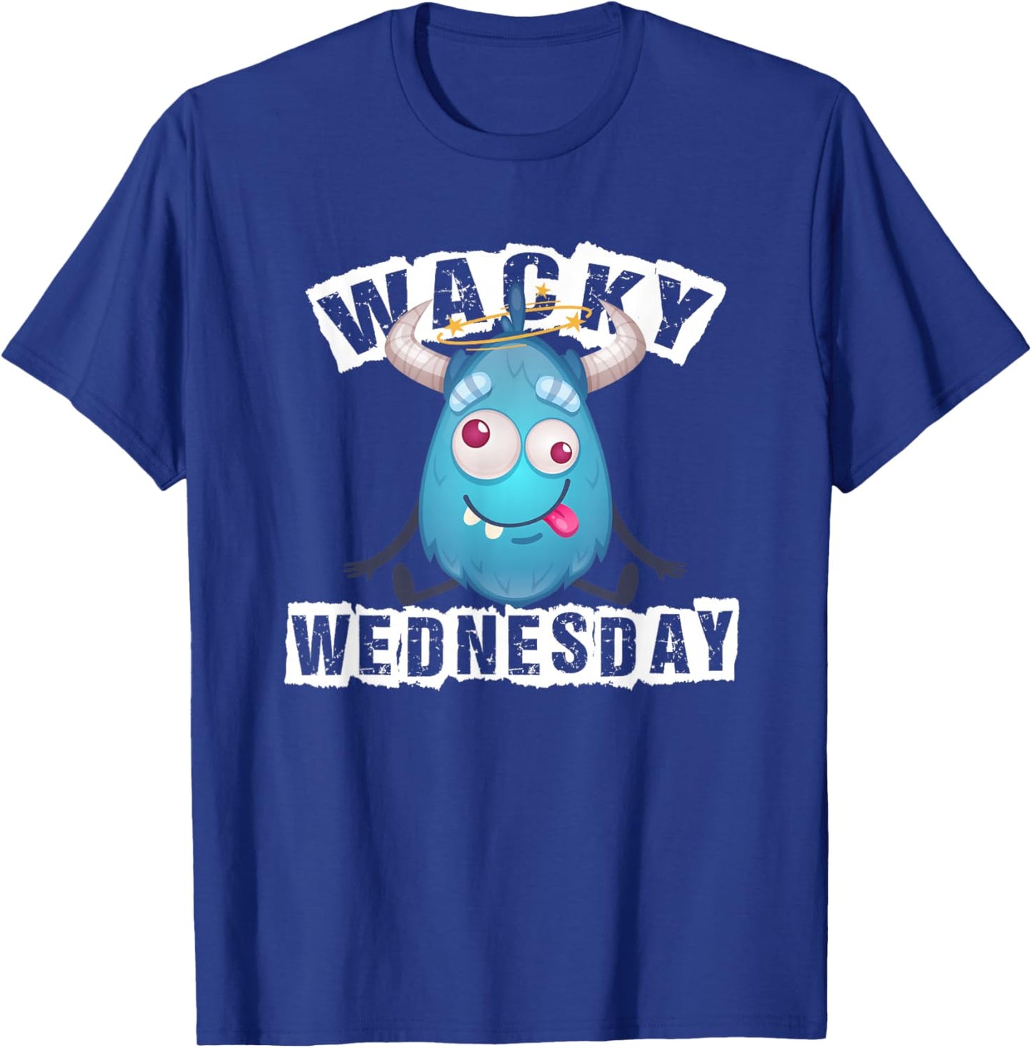 Wacky Wednesday Kids and Teachers | Mismatch Day Spirit Week T-Shirt - T-Shirt | Royal