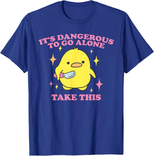It's Dangerous to Go Alone Take This T-Shirt - T-Shirt | Royal