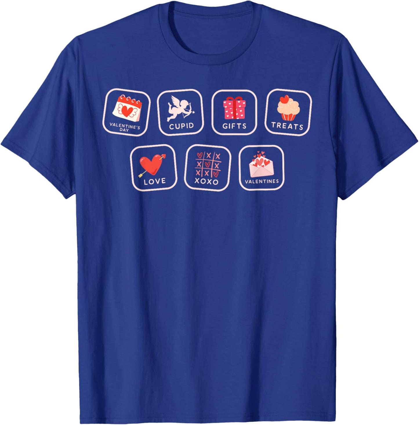 Valentine SPED Teacher AAC PCS Symbol Behavior Speech T-Shirt - T-Shirt | Royal