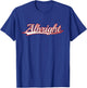 Albright Reading Pennsylvania Area Vintage Varsity Throwback T-Shirt - T-Shirt | Royal