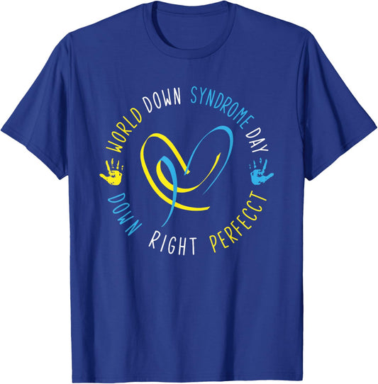 World Down Syndrome Day 321 Awareness Support Men Women Kids T-Shirt - T-Shirt | Royal