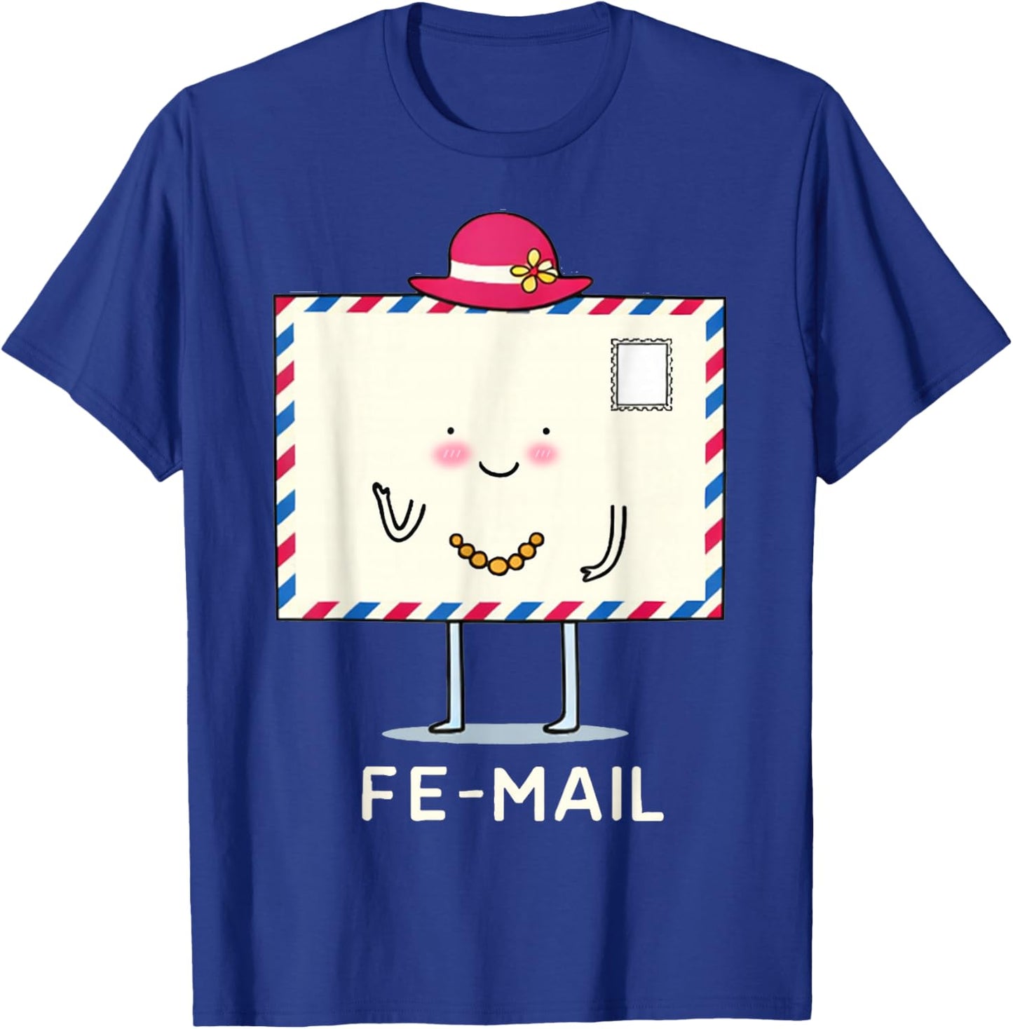 Funny Valentines Couple Matching Mail Fe-Mail Humor Pun Joke T-Shirt - T-Shirt | Royal
