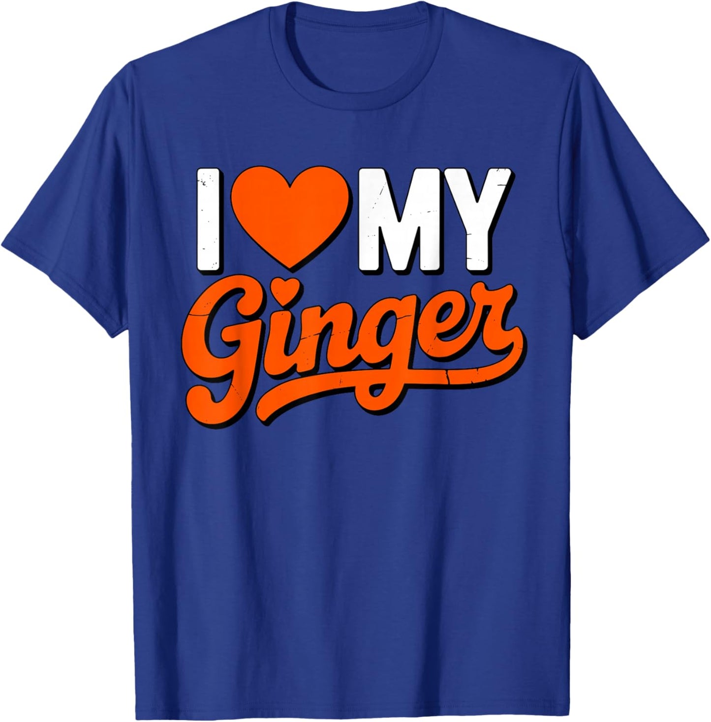I Heart My Ginger Gingers are My Type Proud Redhead T-Shirt - T-Shirt | Royal