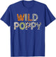 Wild Poppy Jungle Safari Party Animal Print Matching Family T-Shirt - T-Shirt | Royal
