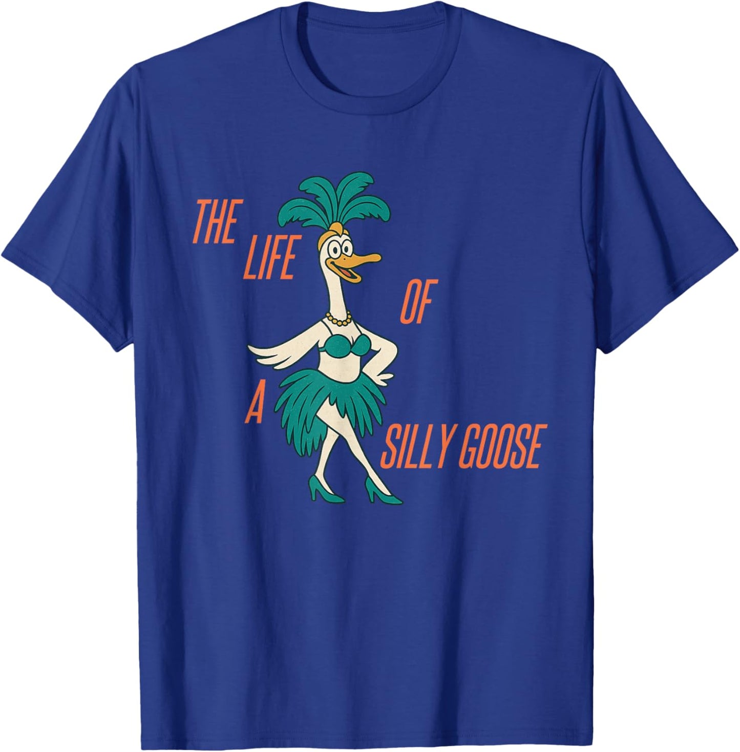 The Life of A Silly Goose Funny Trendy Meme Show Girl T-Shirt - T-Shirt | Royal
