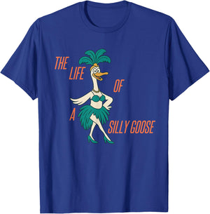 The Life of A Silly Goose Funny Trendy Meme Show Girl T-Shirt - T-Shirt | Royal