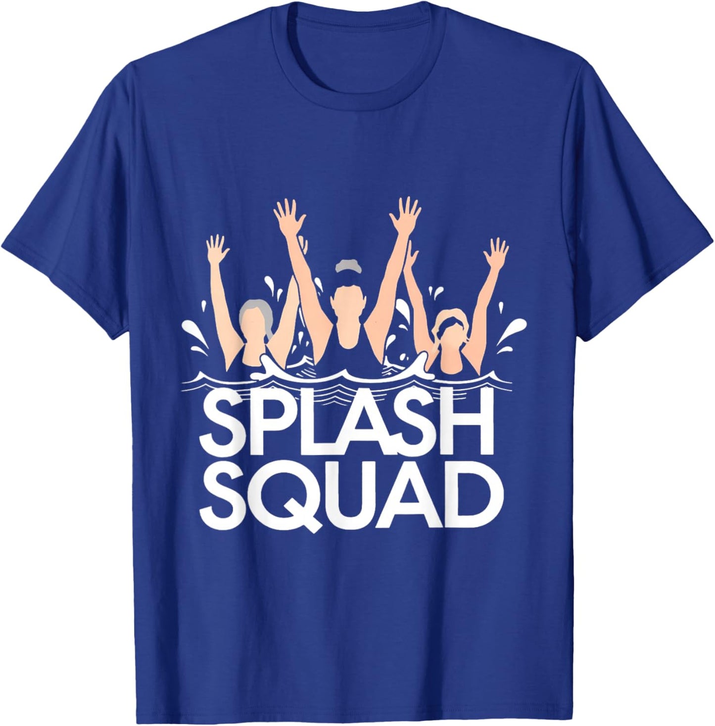 Water Aerobics Aqua Waterobics Instructor Splash Squad T-Shirt - T-Shirt | Royal