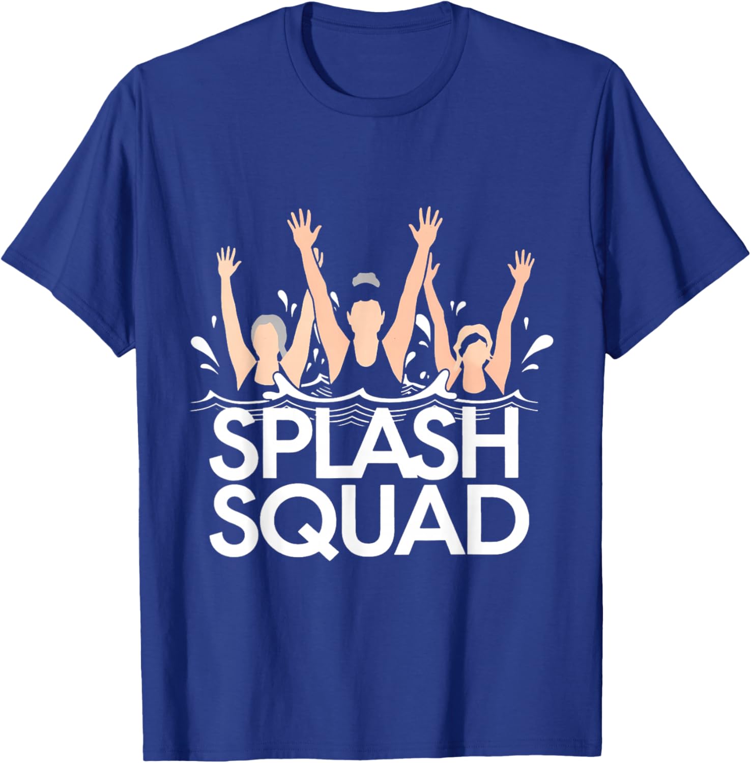 Water Aerobics Aqua Waterobics Instructor Splash Squad T-Shirt - T-Shirt | Royal