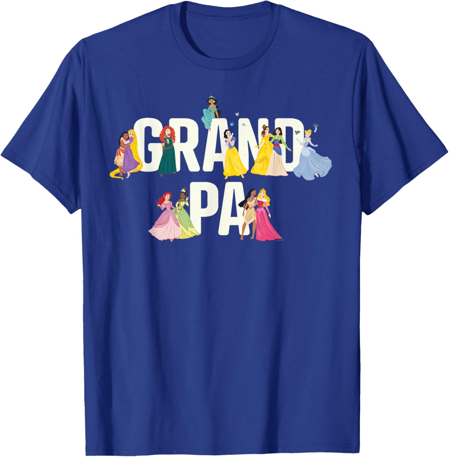 Disney Princess Squad Grandpa Family Trip Vacation Reunion T-Shirt - T-Shirt | Royal