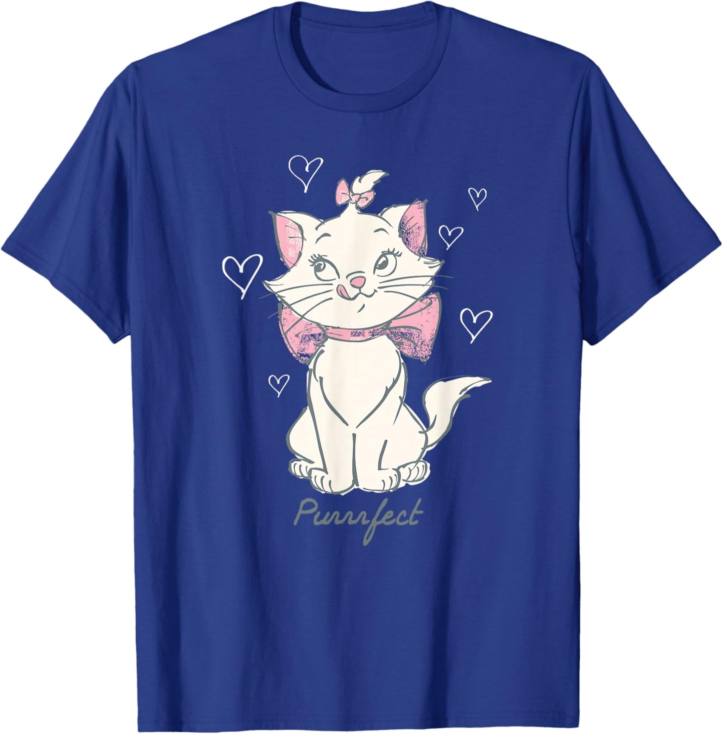 Disney The Aristocats Marie Purrfect Vintage Sketch Art T-Shirt - T-Shirt | Royal