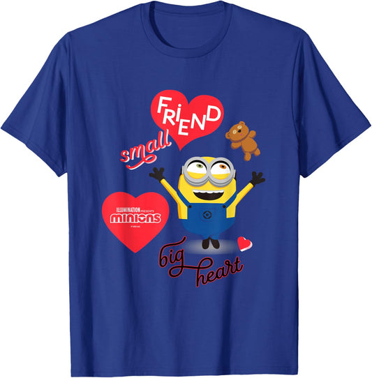 Minions Small Friend Big Heart T-Shirt - T-Shirt | Royal