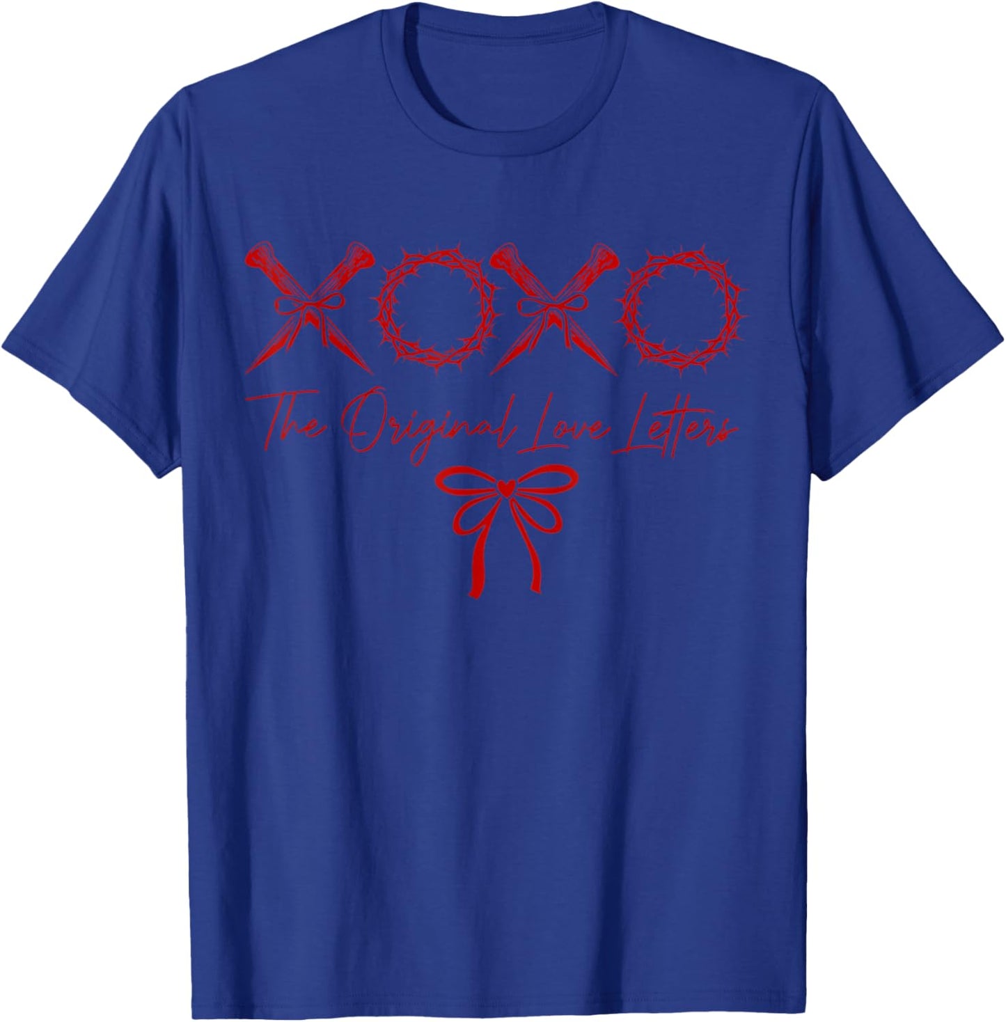 XOXO The Original Love Letters Christian Valentine’s Day T-Shirt - T-Shirt | Royal