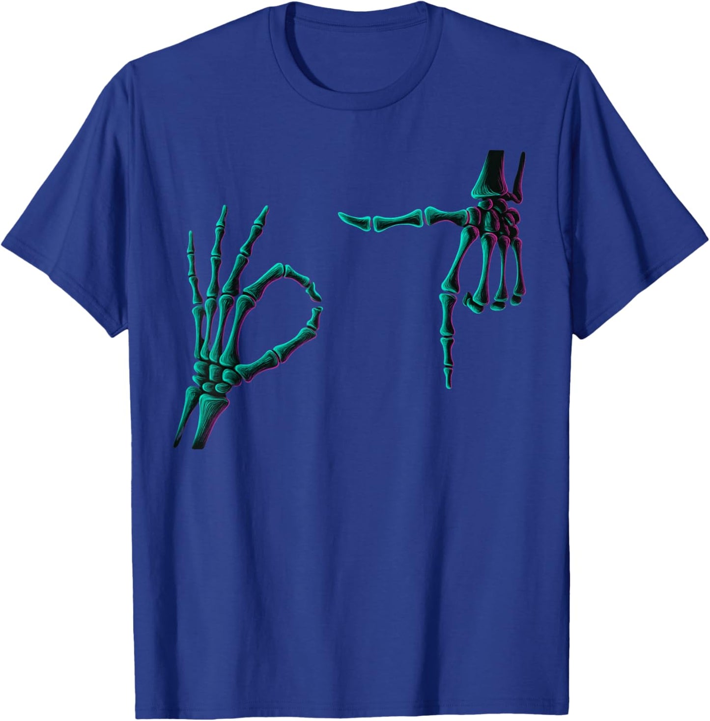67 Meme Skeleton Hands 6 7 Halloween Six Seven Funny Meme T-Shirt - T-Shirt | Royal