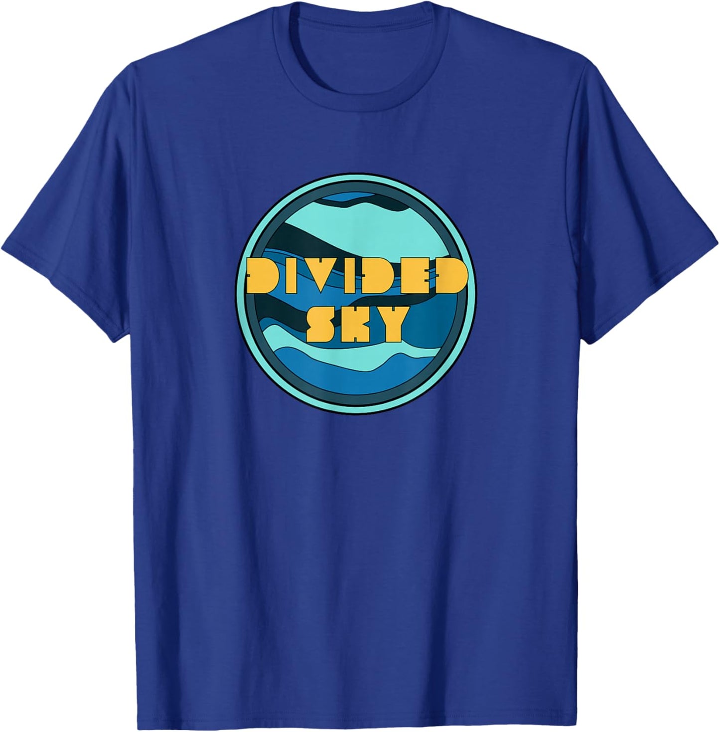 Divided Sky l Music-Inspired Artwork T-Shirt - T-Shirt | Royal