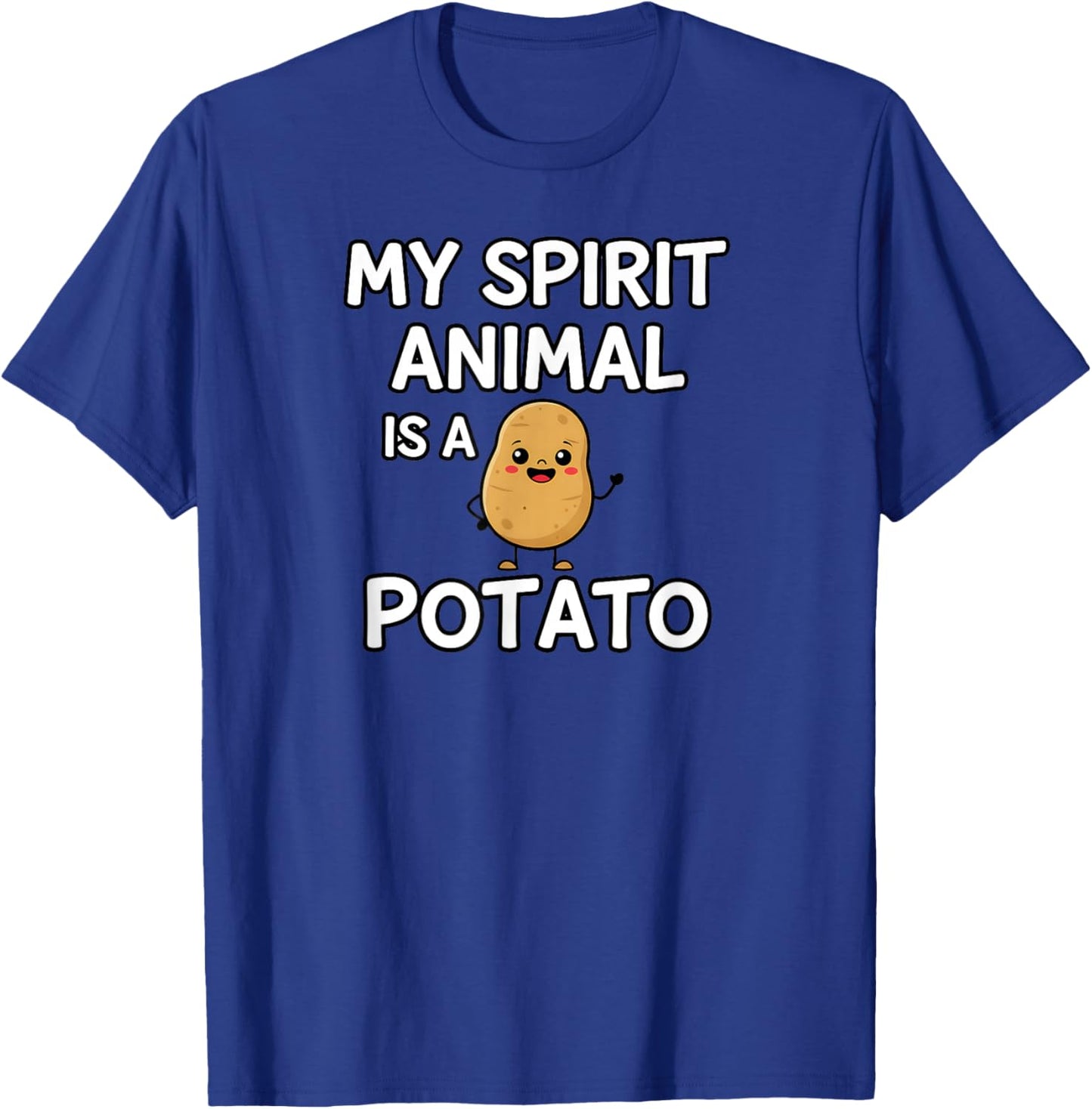 My Spirit Animal is a Potato - Thanksgiving Funny Costume T-Shirt - T-Shirt | Royal