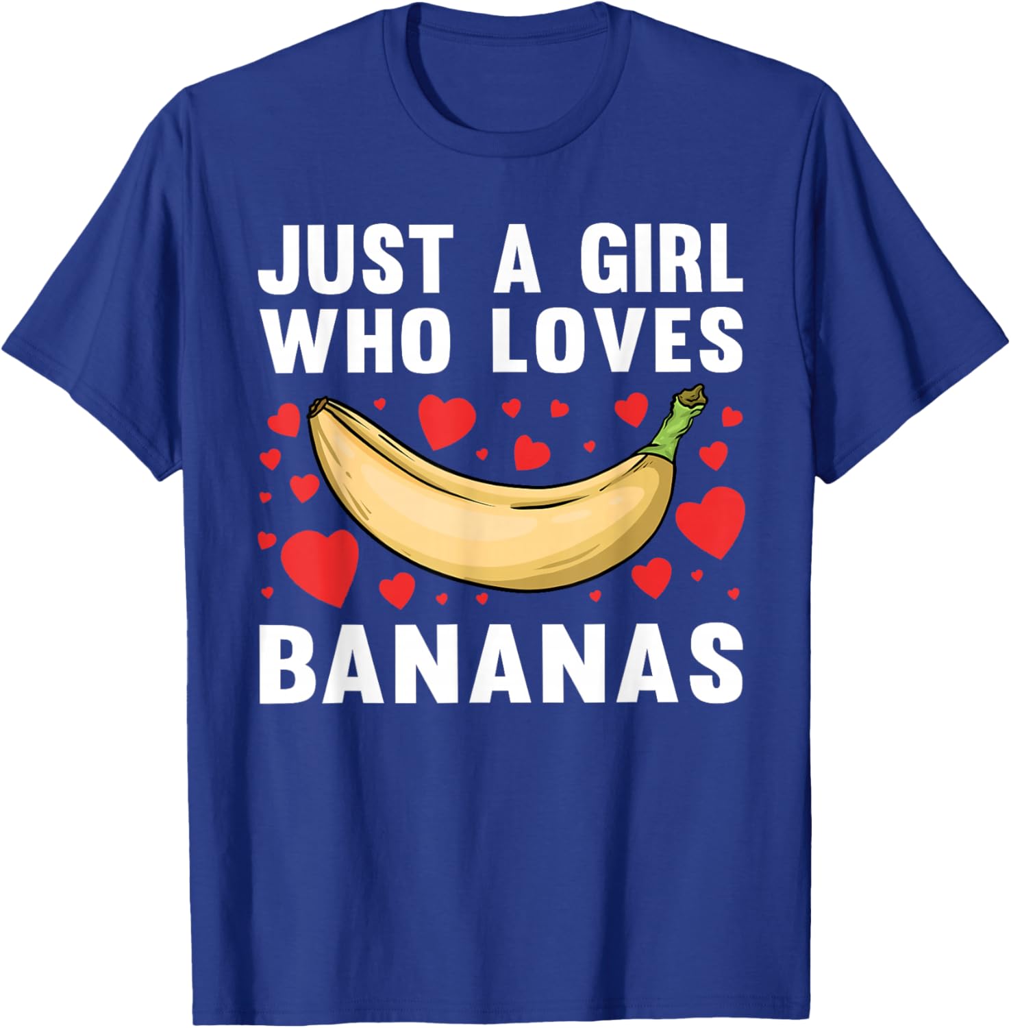 Cute Banana Design for Girls Women Kids Fruit Banana Lovers T-Shirt - T-Shirt | Royal