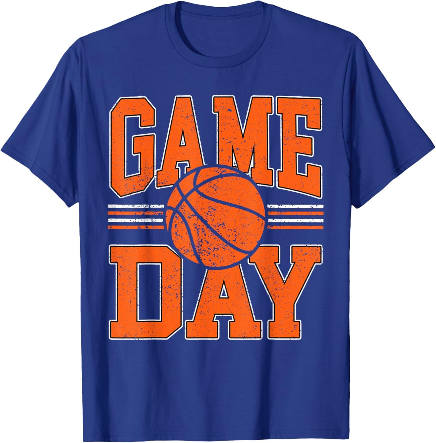 Game Day Basketball Funny Basketball Men Women Kids T-Shirt - T-Shirt | Royal