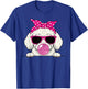 Poodle Dog Kawaii Girl Pink Bandana Funny Poodle Gum T-Shirt - T-Shirt | Royal