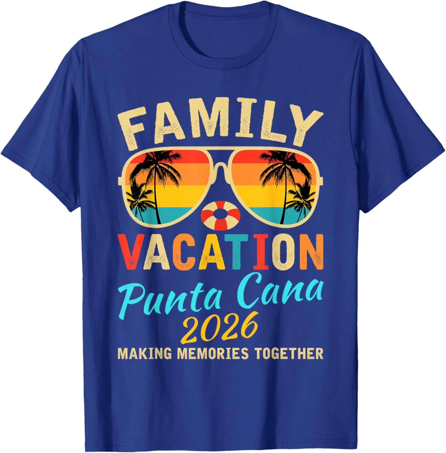 Family Punta Cana Vacation 2026 Summer Vacation Matching T-Shirt - T-Shirt | Royal