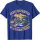 Easily Distracted by Old Pickup Trucks Funny Trucker T-Shirt - T-Shirt | Royal