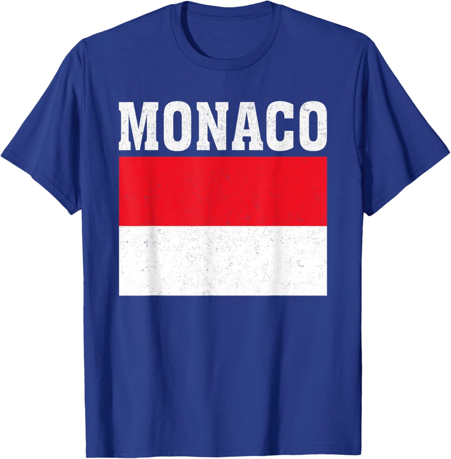 Monaco Flag Patriotic National Roots Souvenir T-Shirt - T-Shirt | Royal