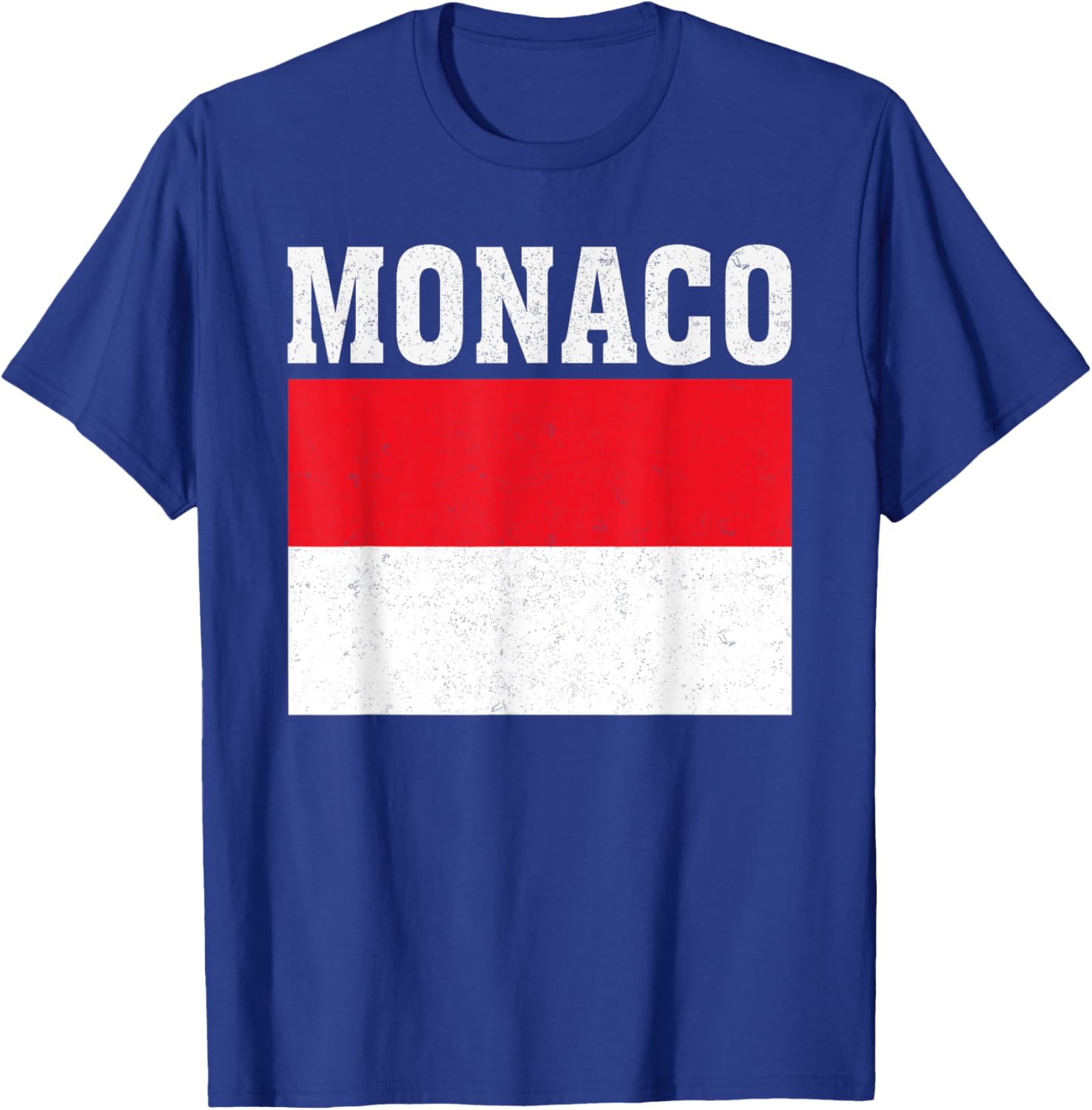 Monaco Flag Patriotic National Roots Souvenir T-Shirt - T-Shirt | Royal