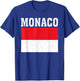 Monaco Flag Patriotic National Roots Souvenir T-Shirt - T-Shirt | Royal