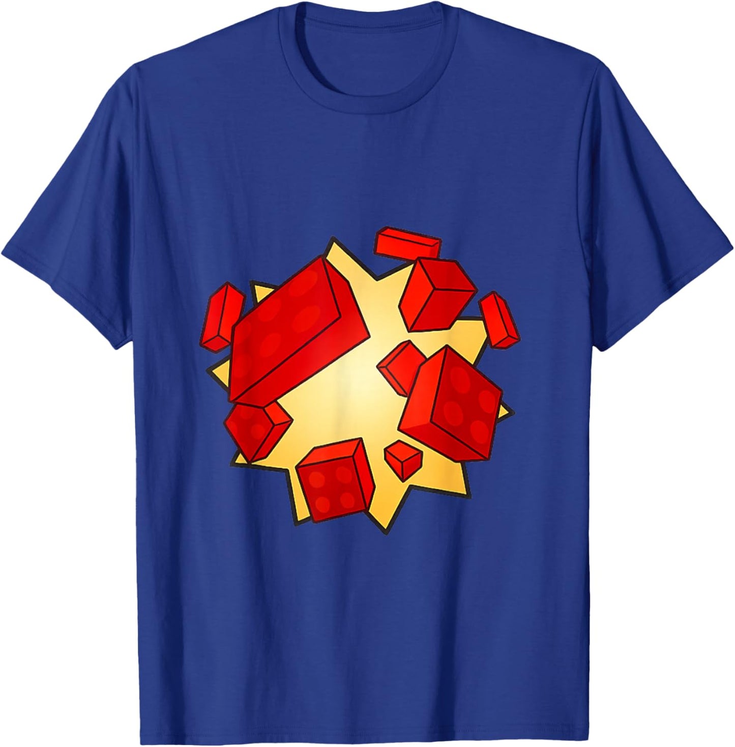 Blox Builder Style | Classic Block Gaming Look for Creators T-Shirt - T-Shirt | Royal