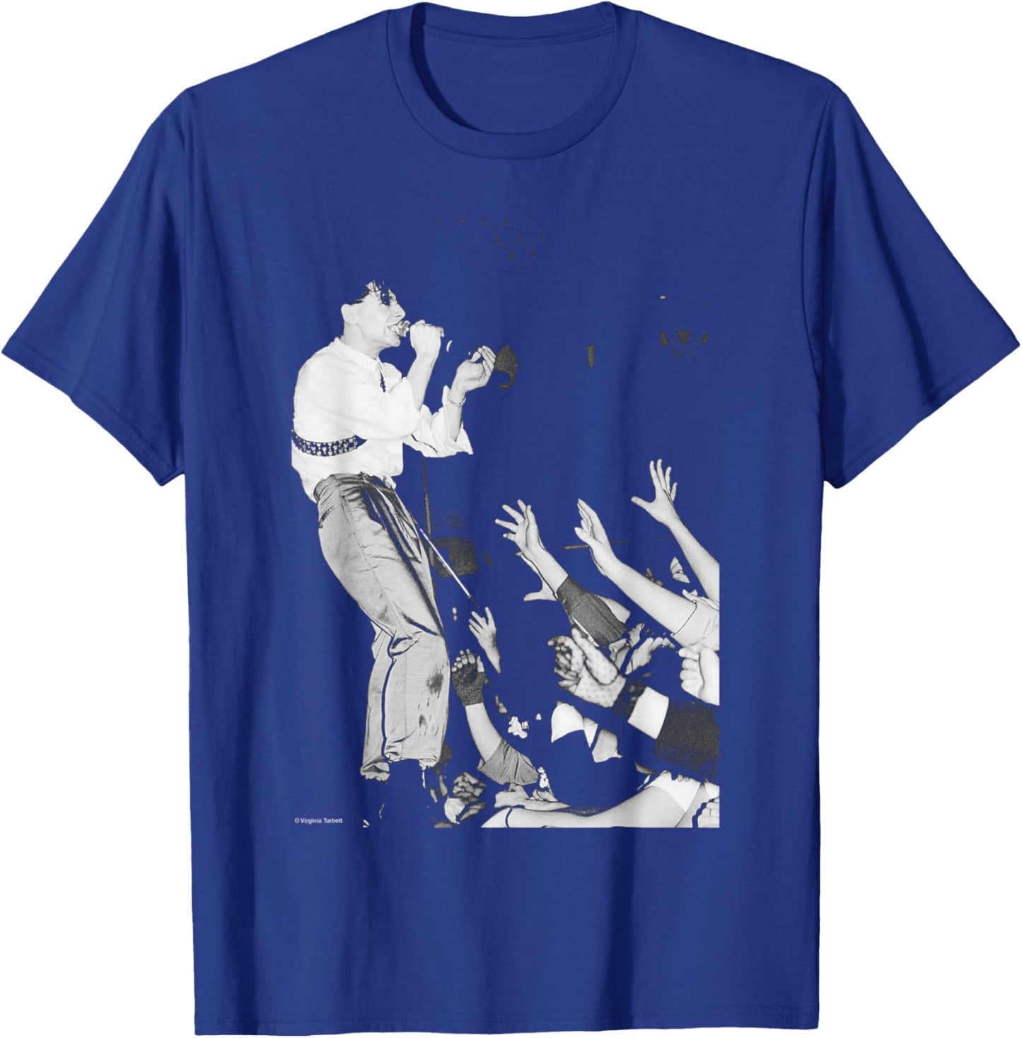 Jim Kerr Simple Minds New Gold Tour 1982 by Virginia Turbett T-Shirt - T-Shirt | Royal