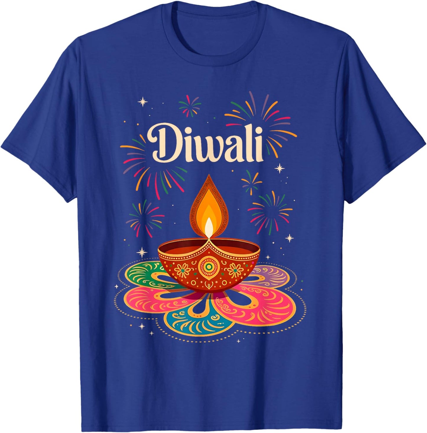 Happy Diwali Deepavali Hindu Indian Festival of Lights T-Shirt - T-Shirt | Royal