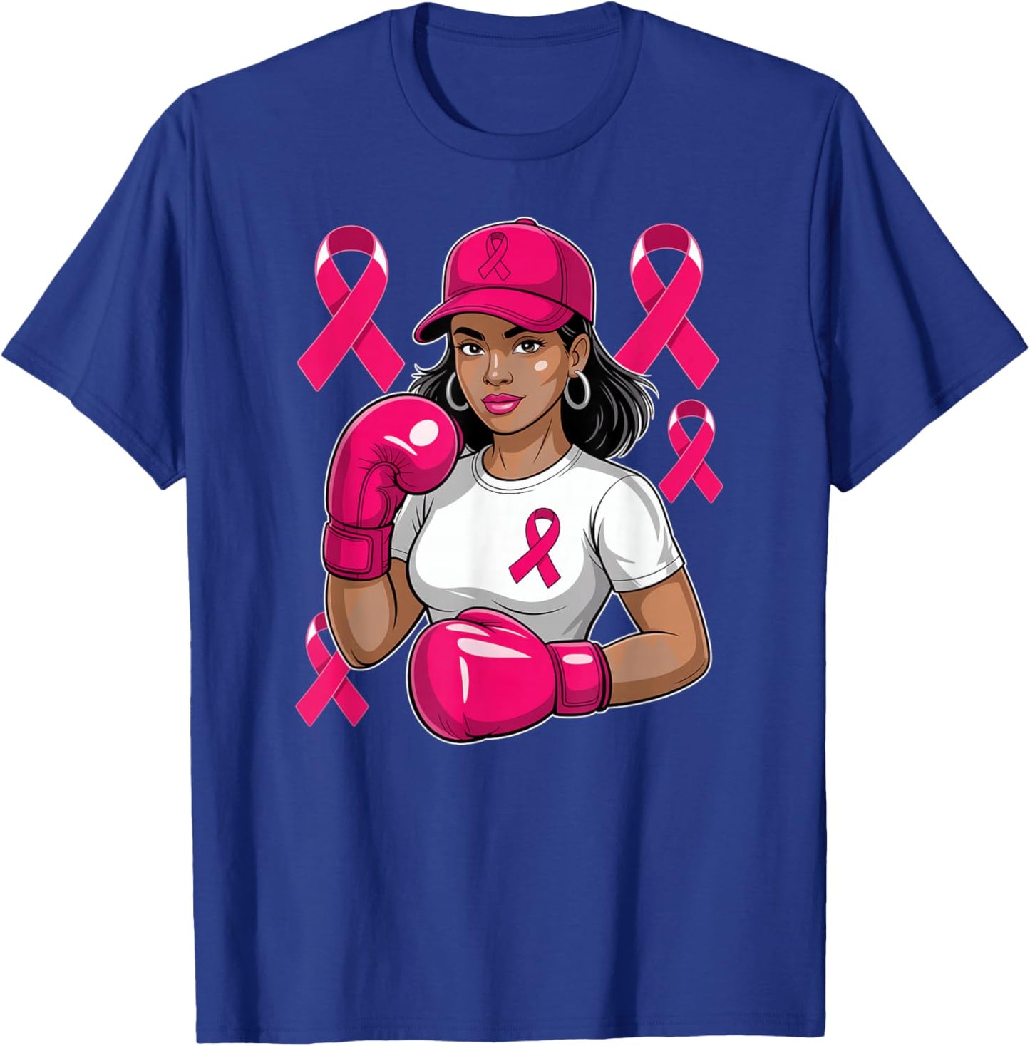 Breast Cancer Awareness Fighter T-Shirt - T-Shirt | Royal