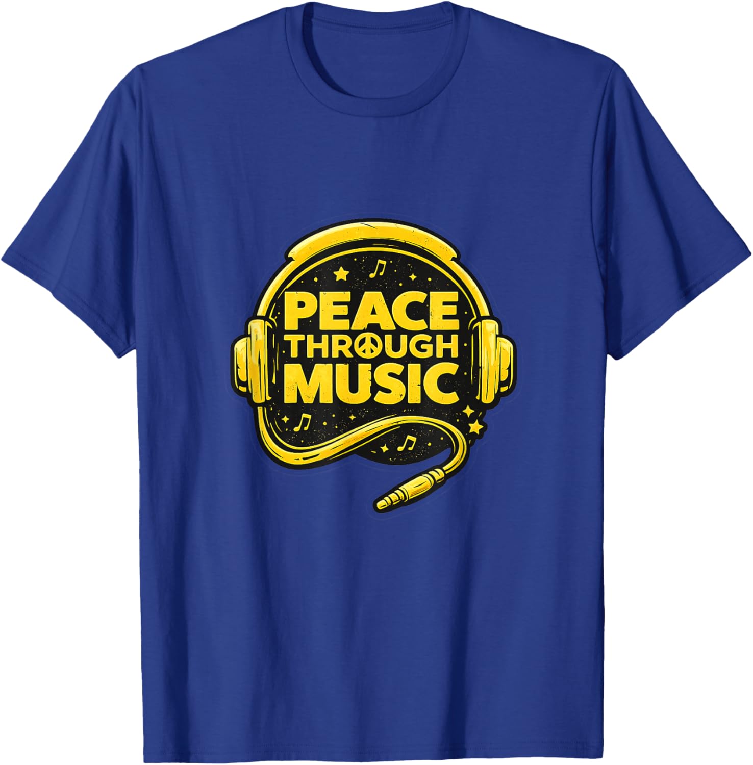 Peace Through Music T-Shirt - T-Shirt | Royal