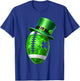 Funny Shamrock Leprechaun Football St Patricks Men Boy Kid T-Shirt - T-Shirt | Royal