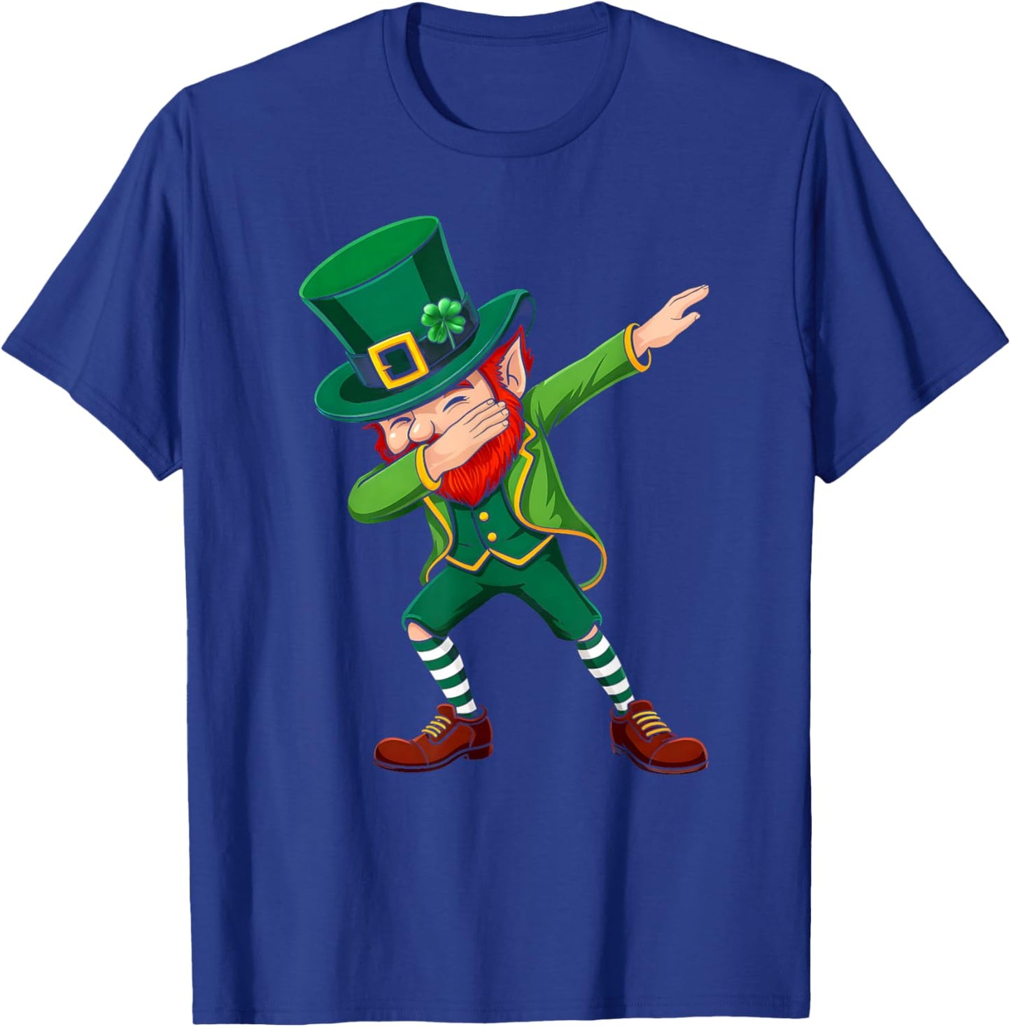 Dabbing Leprechaun St Patricks Day Boys Men Kids Dab Dance T-Shirt - T-Shirt | Royal