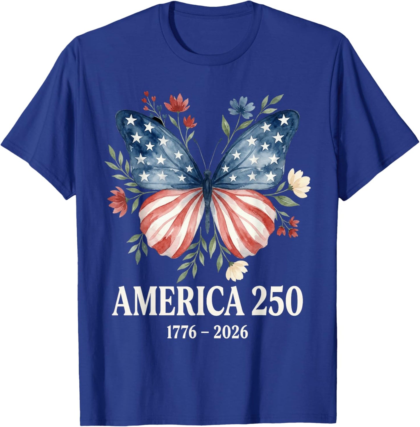 250th Anniversary USA Shirt Patriotic Freedom 4th of July T-Shirt - T-Shirt | Royal