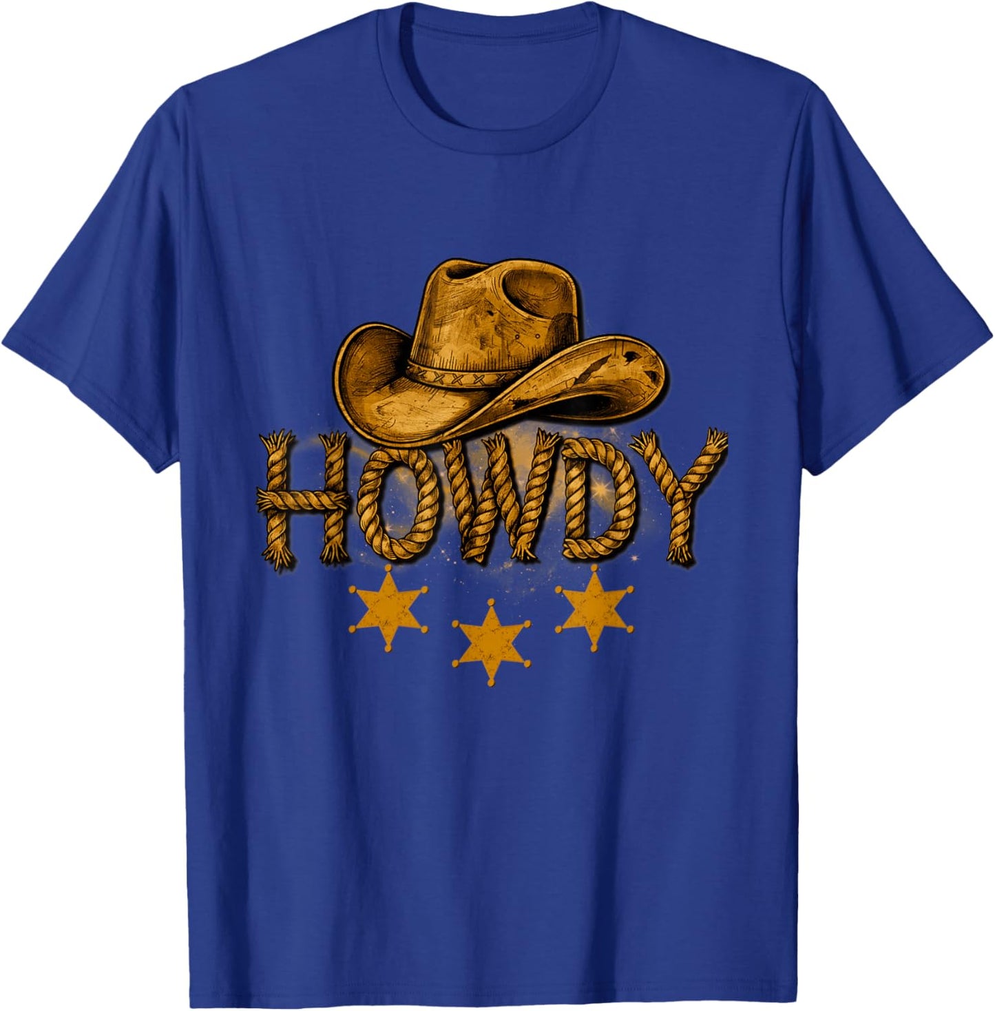 Howdy Western Cowboy Birthday Howdy Cowboy T-Shirt - T-Shirt | Royal
