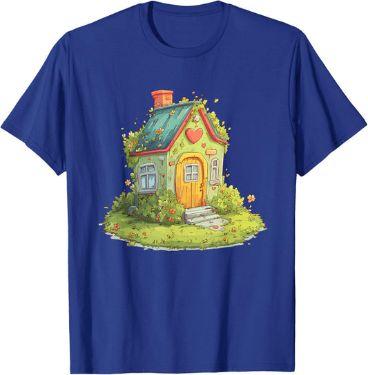 Whimsical Heart Cottage Cozy Fairy Tale Home T-Shirt - T-Shirt | Royal