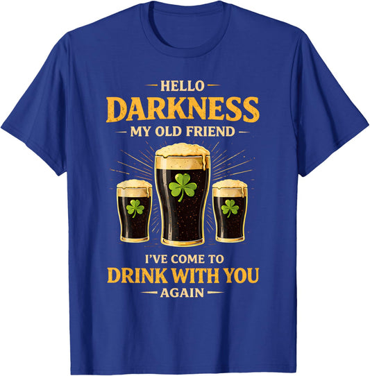 Dark Beer Friend Irish Green Funny St Patricks Day Men Women T-Shirt - T-Shirt | Royal