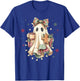 Funny Ghost Gingerbread Merry Christmas Xmas Lights Holiday T-Shirt - T-Shirt | Royal