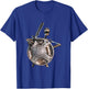 Skeleton Banging Shield Meme T-Shirt - T-Shirt | Royal
