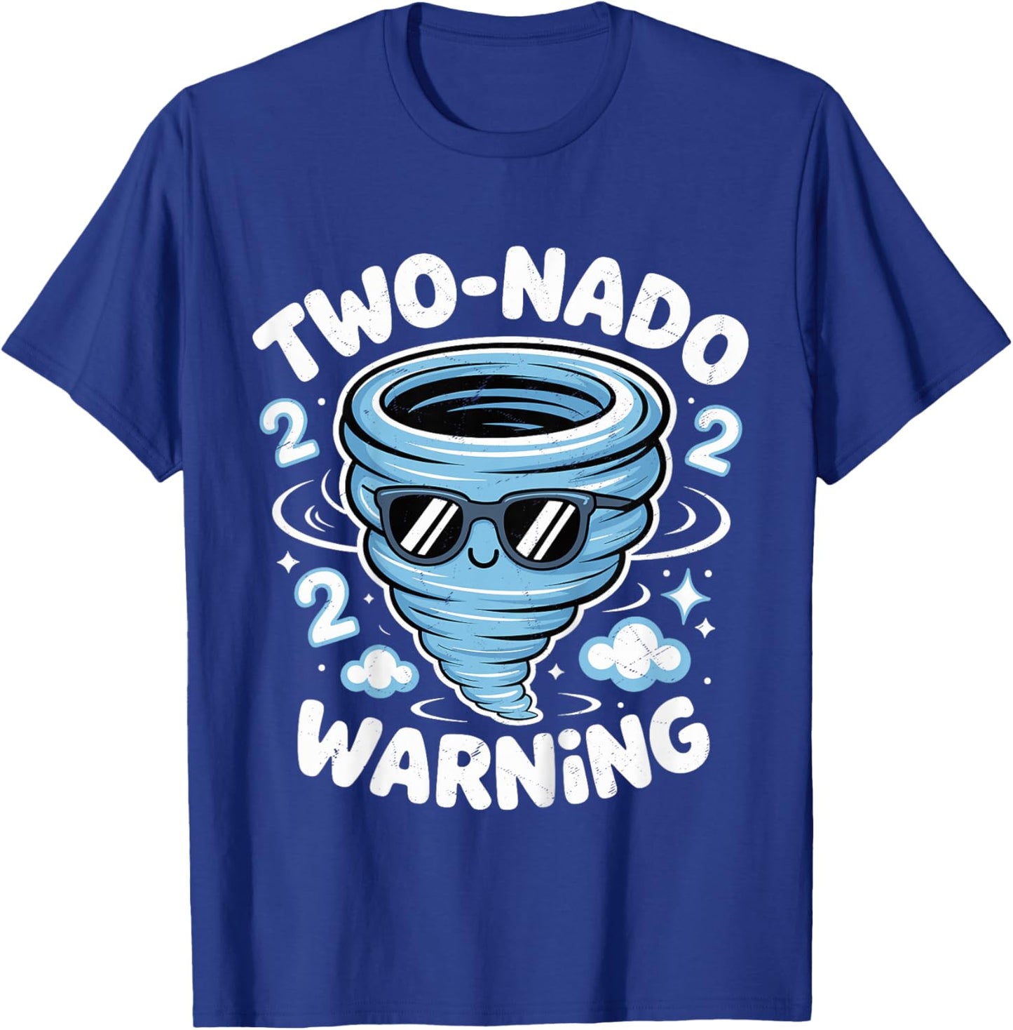 Two Nado Warning 2nd Birthday 2 Year Old Boys Kids T-Shirt - T-Shirt | Royal