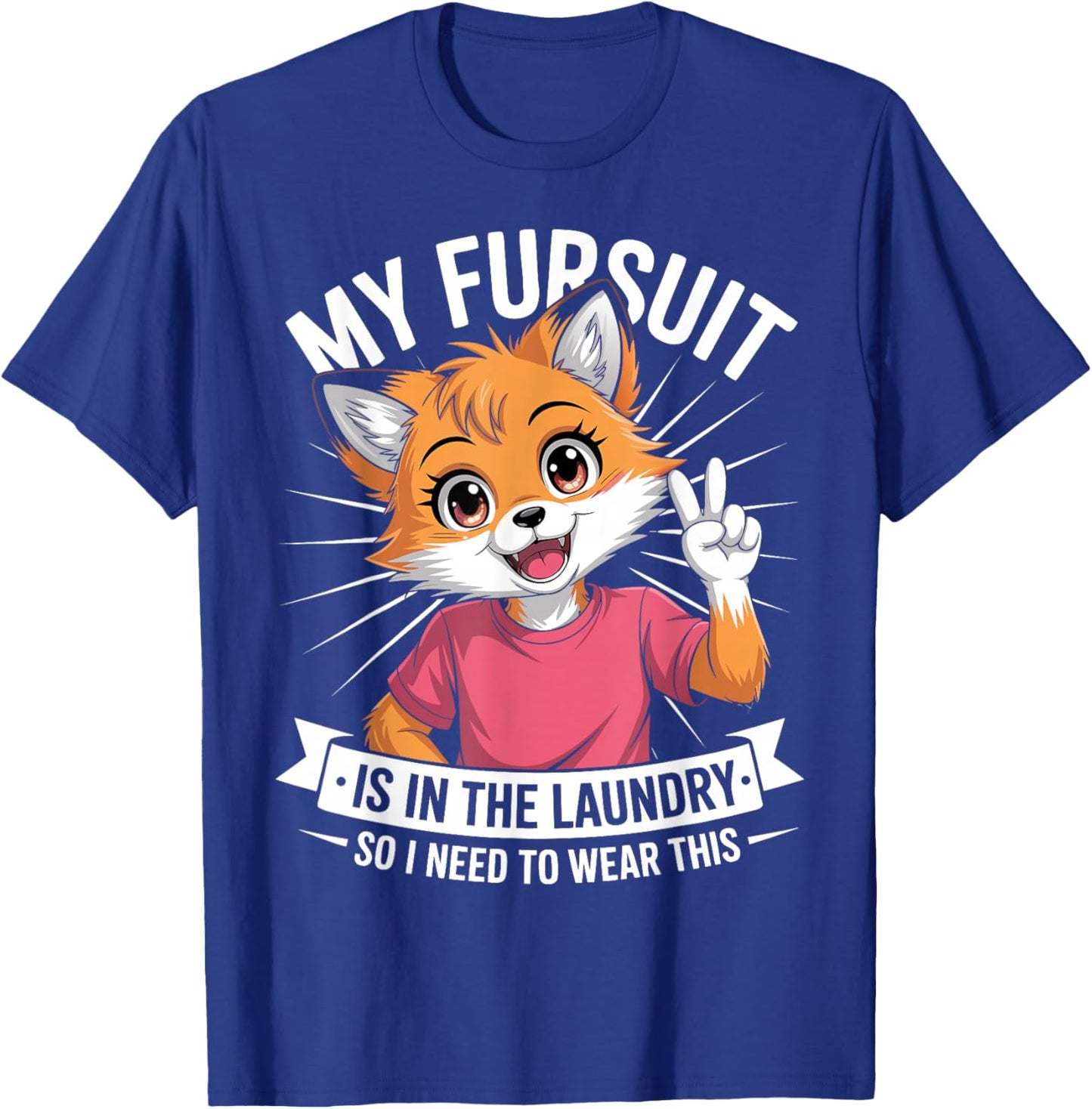 Furry Fandom Fursuit Cosplay Convention T-Shirt - T-Shirt | Royal