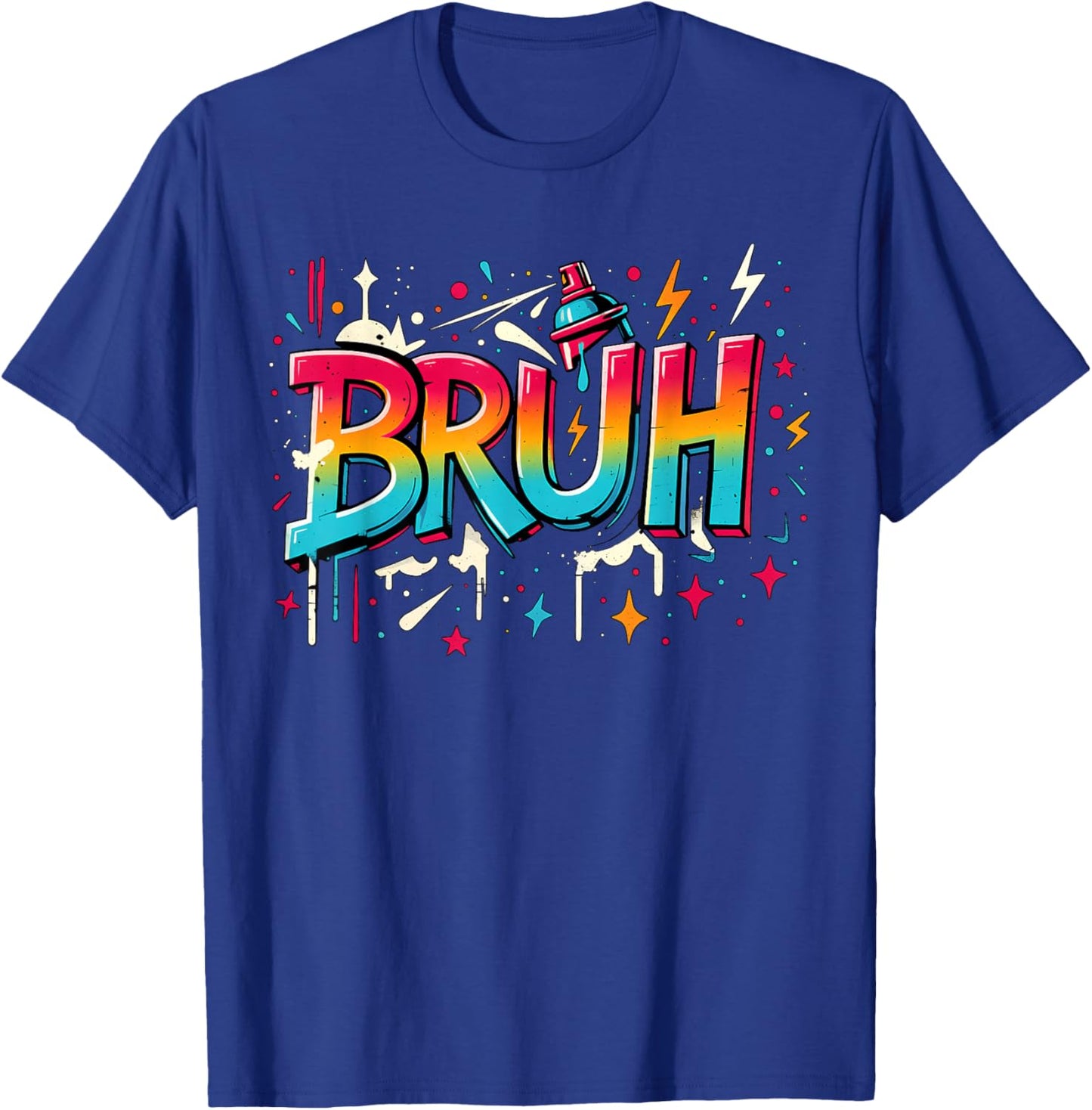 Bruh Graffiti Funny Saying Street Art Meme Boys Teens Kids T-Shirt - T-Shirt | Royal