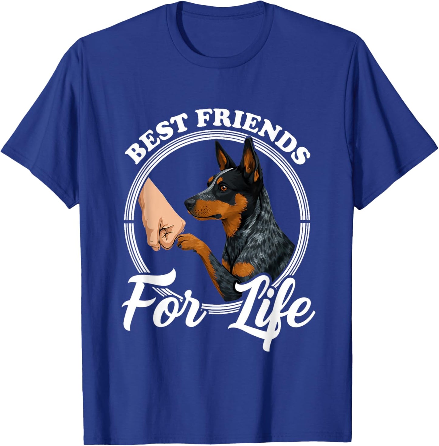 Blue Heeler Dog Lover Design Beautiful Australian Cattle Dog T-Shirt - T-Shirt | Royal