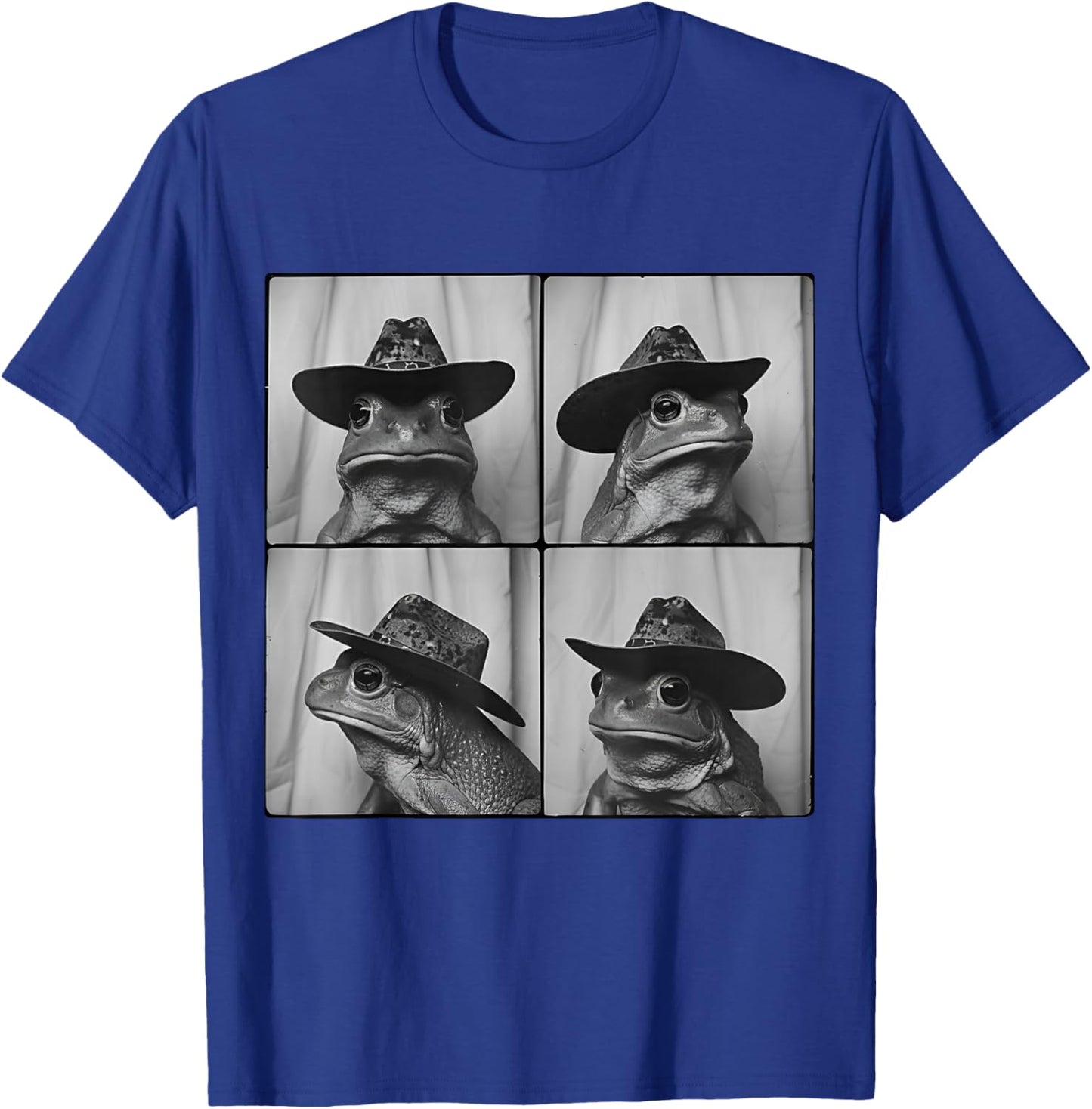 Frog in Cowboy Hat Funny Animal Photobooth Frog Boys Kids T-Shirt - T-Shirt | Royal