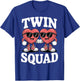 Twin Squad Heart Lovers Funny Matching Outfit Valentine's T-Shirt - T-Shirt | Royal