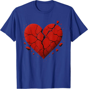 Broken Heart Anti Valentines Day T-Shirt - T-Shirt | Royal