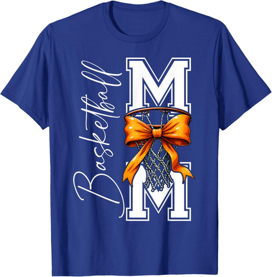 Basketball Mom Game Day Funny Basketball Player Mother's Day T-Shirt - T-Shirt | Royal