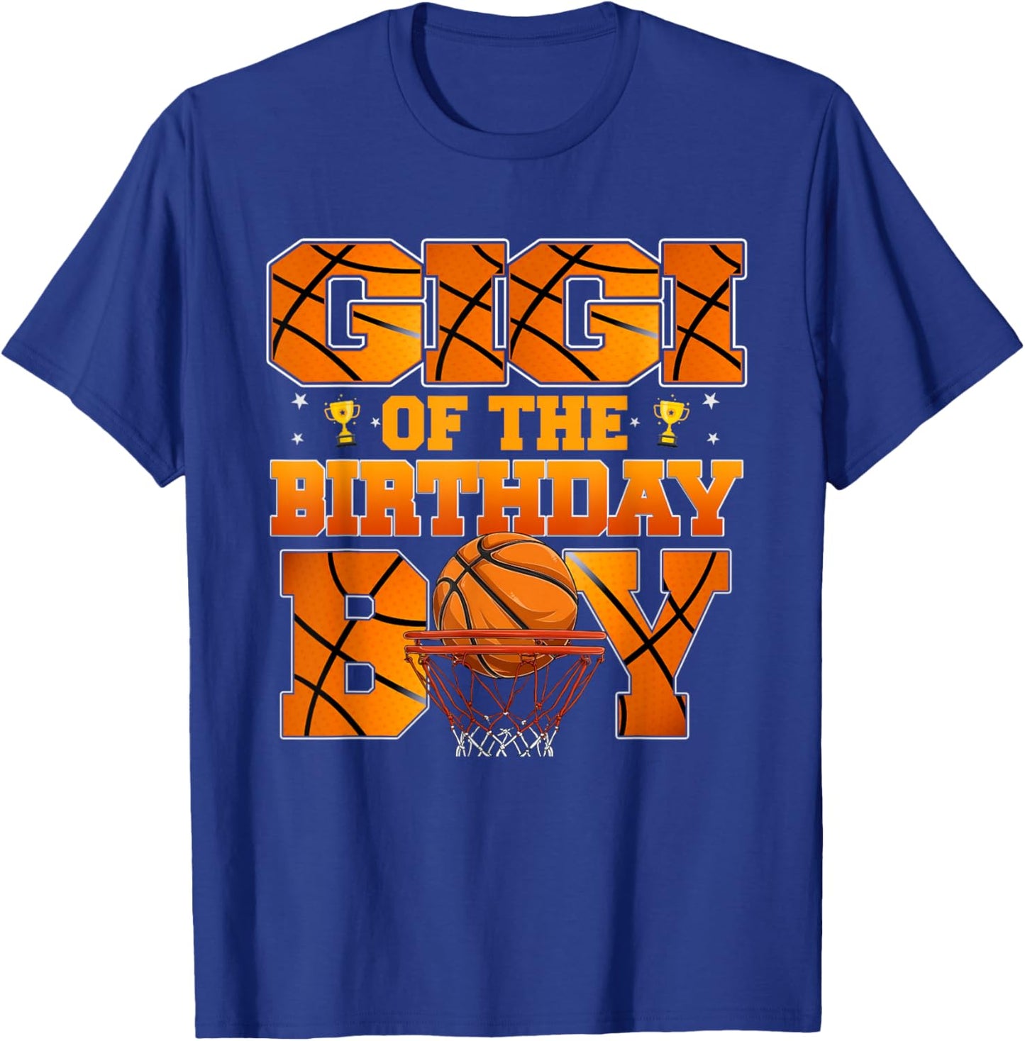 Basketball Gigi of The Birthday Boy Family Matching T-Shirt - T-Shirt | Royal