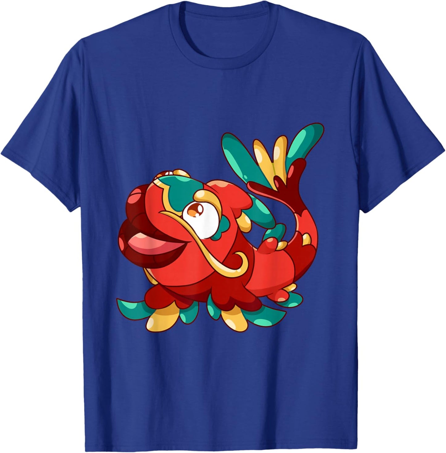 Cute Funny Sweet Oriental Cartoon Fish Fishing T-Shirt - T-Shirt | Royal